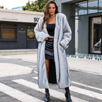 Women's Luxurious Faux Fur Coat with Generous Cut