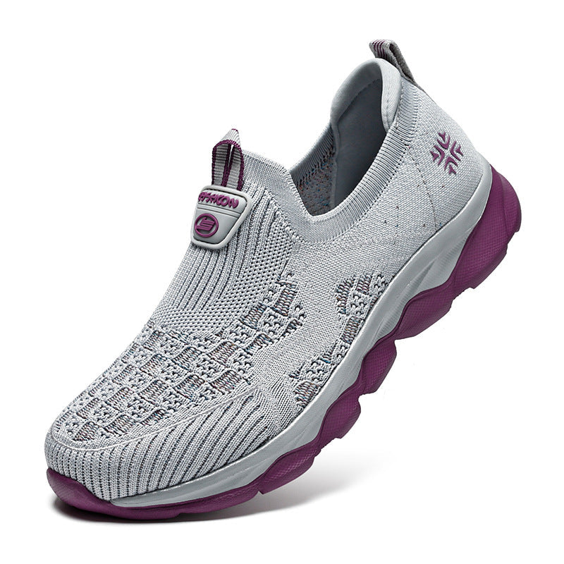 Women's Breathable Slip-On Sneakers with Flexible Midsole