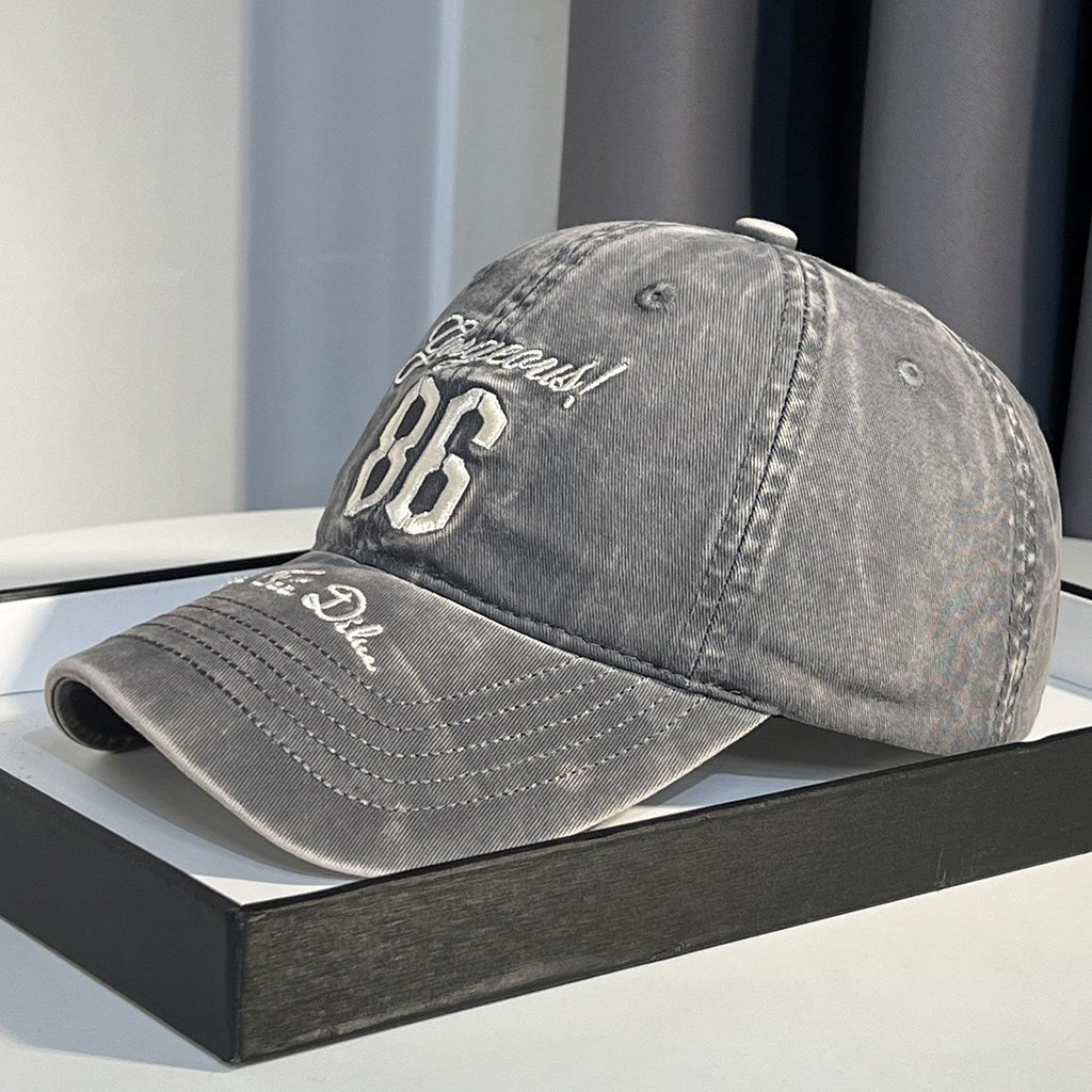 Men's Vintage-Inspired Distressed Baseball Cap