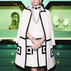 Elegant Textured Jacket with Contrast Stitching