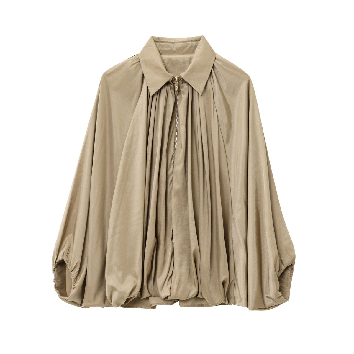 Elegant Women's Blouse with Pleated Details