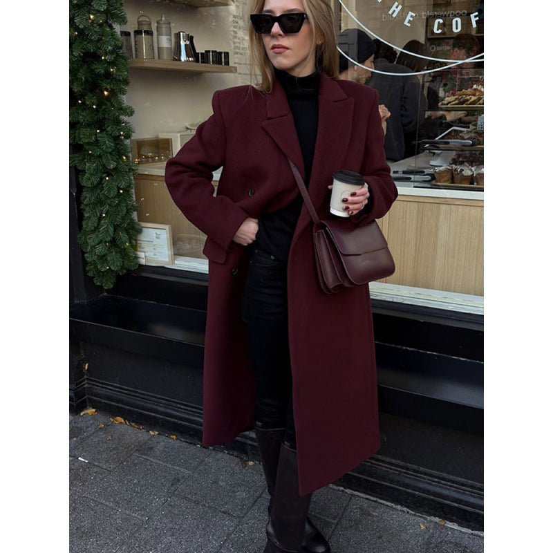 Elegant Long Wool Coat