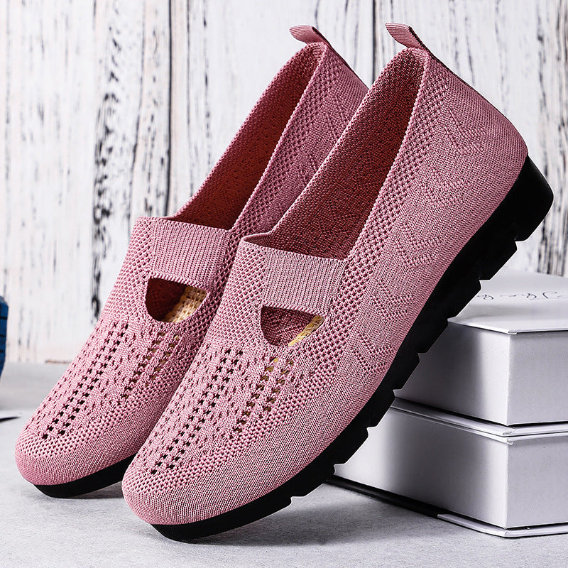 Women's Breathable and Comfortable Casual Shoes with Elastic Insert