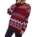 Women's Festive Nordic Pattern Knit Sweater
