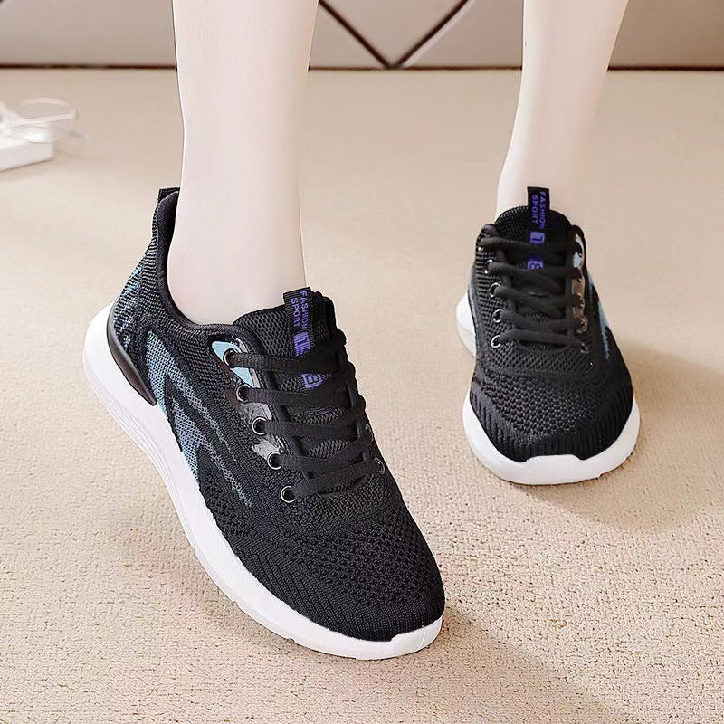 Women's Breathable Casual Sneakers with Flexible Upper and Comfortable Cushioning