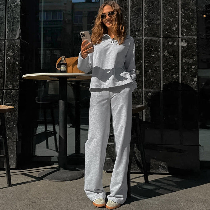 Women's Comfortable Sweatpants Set with Casual Cut