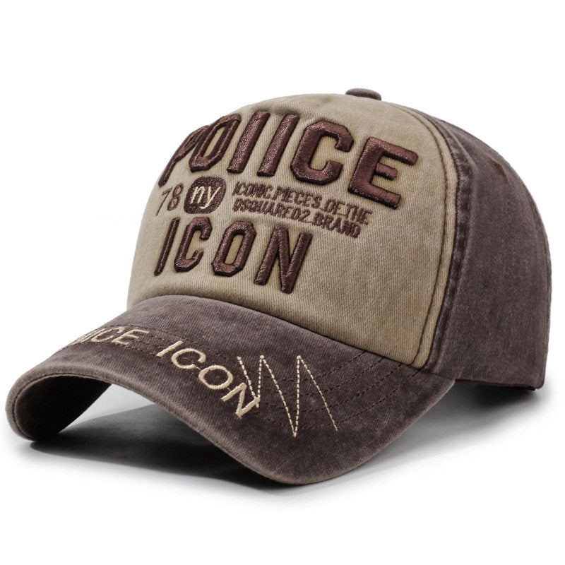 Men's Vintage-Inspired Embroidered Baseball Cap