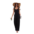 Women's Elegant Jumpsuit with Adjustable Straps and Wide Legs