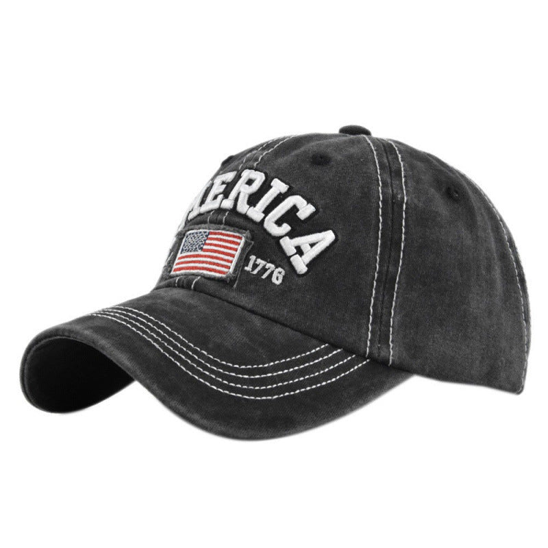 Men's Vintage-Inspired Embroidered Baseball Cap