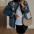 Women's Embroidered Denim Jacket