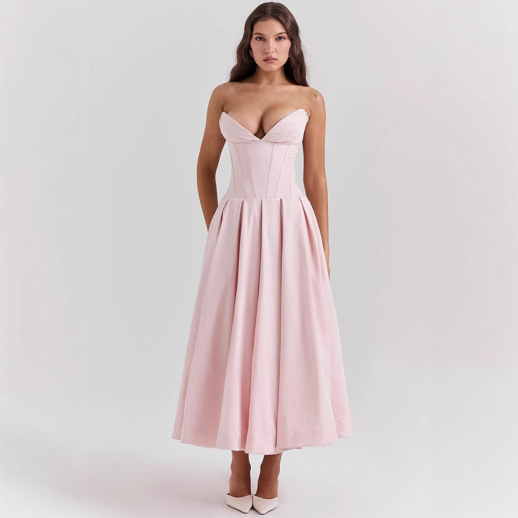 Women's Fitted A-Line Evening Dress