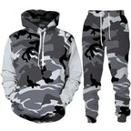 Men's Stylish Hoodie Sweatshirt and Jogging Pants Set