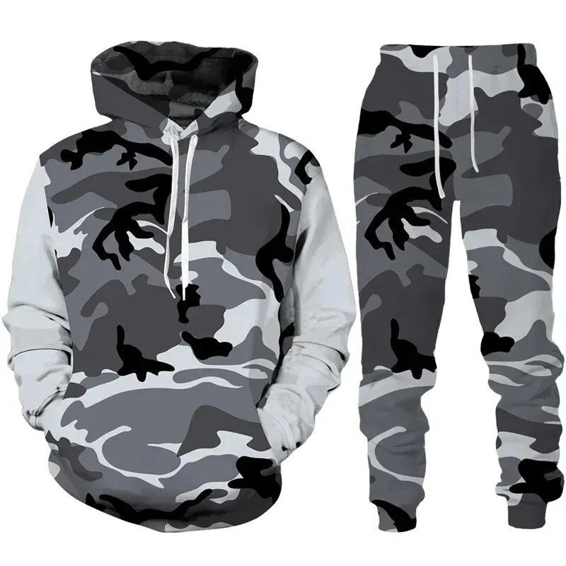 Men's Stylish Hoodie Sweatshirt and Jogging Pants Set