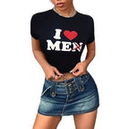 Women's Crop T-Shirt in Urban Graphic Design