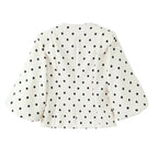 Elegant Women's Blouse with Puff Sleeves and Button Details