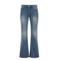 Women's High-Waisted Distressed Flared Jeans