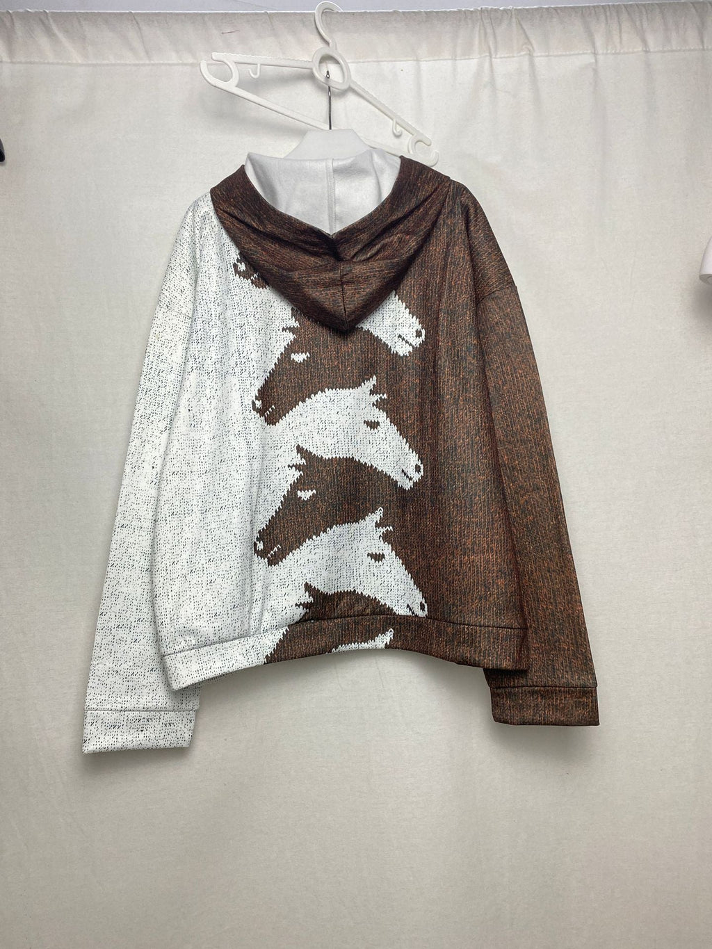 Women's Cozy Horse Print Hoodie