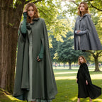Elegant Hooded Cape in Quality Fabric