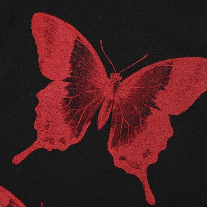 Women's Sleeveless Butterfly Print Top