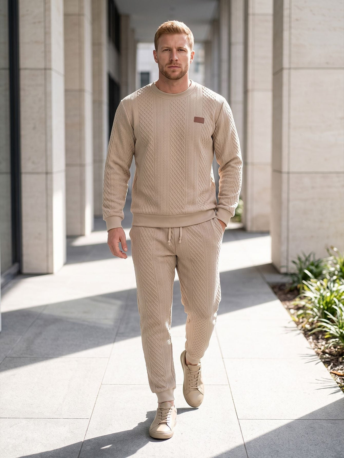 Men's Structured Knit Tracksuit