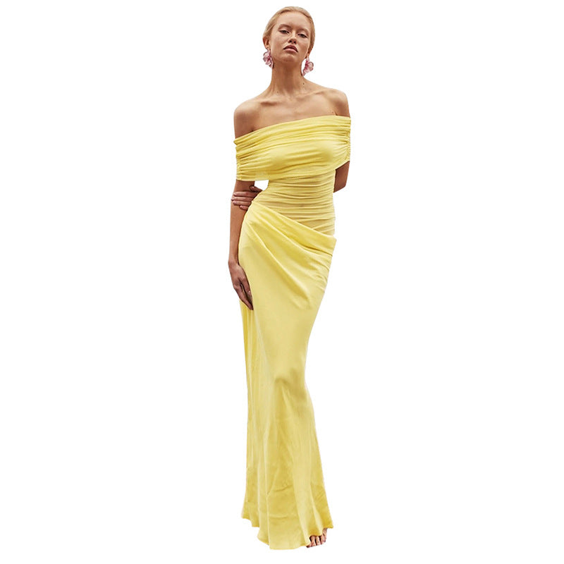 Women's Elegant Off-Shoulder Evening Dress