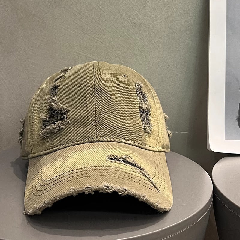 Men's Distressed Denim Cap