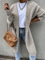 Women's Chunky Knit Cardigan with Loose Fit