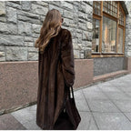 Women's Luxurious Wide-Cut Faux Fur Coat
