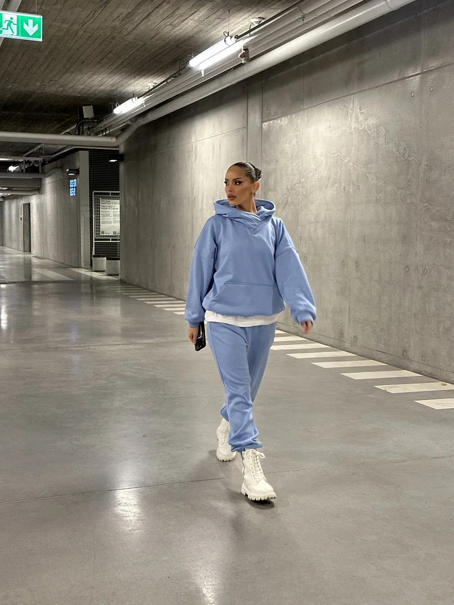 Women's Cozy Oversized Hoodie and Jogger Set