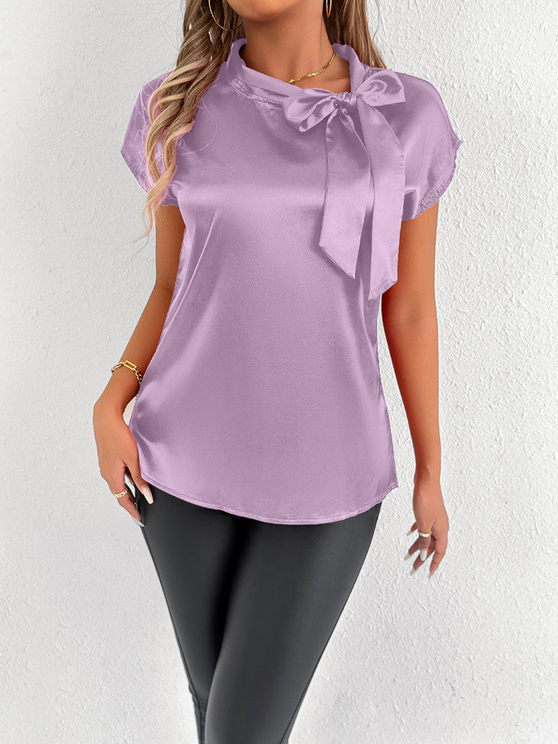 Women's Blouse with Elegant Bow