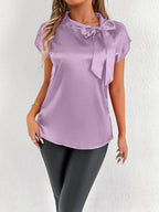Women's Blouse with Elegant Bow