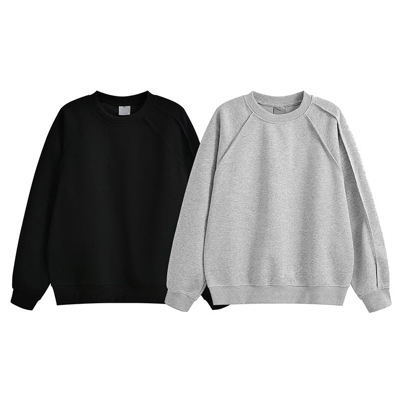 Women's Comfortable Sweatshirt with Raglan Sleeves
