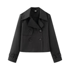 Elegant Trench Coat Jacket with Classic Details