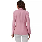 Elegant Double-Breasted Blazer with Side Pockets