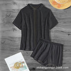 Women's Leisure Suit with Airy Knit Design