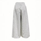 Women's High-Waisted Striped Culottes
