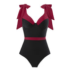 Women's Swimsuit with Ruffle Details and High Leg Cut