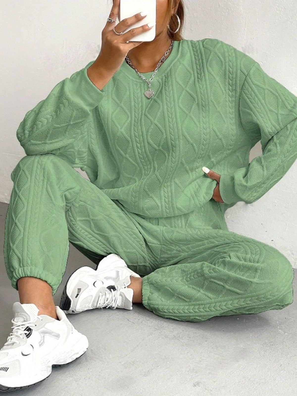 Women's Cozy Knit Suit