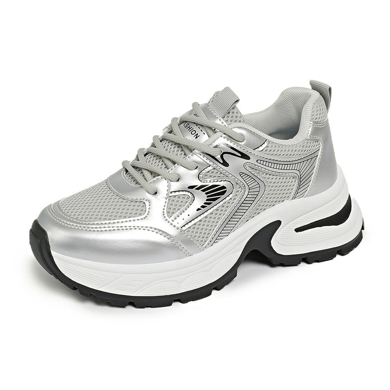 Women's Breathable Sport Sneakers with Cushioning Sole and Non-slip Tread