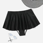 Women's Swim Skirt with Integrated Bikini Bottoms