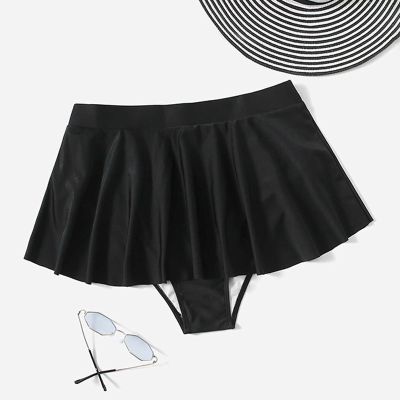 Women's Swim Skirt with Integrated Bikini Bottoms