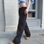 Women's Comfortable Casual Pants with Elastic Waistband and Practical Pockets