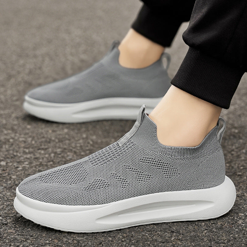 Women's Breathable Slip-On Sneakers with Elastic Upper