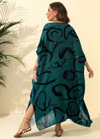 Airy Kaftan with Stylish Pattern