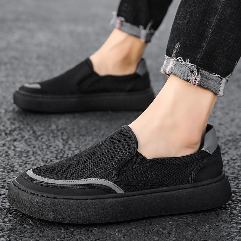 Women's Breathable Slip-On Sneakers with Elastic Inserts