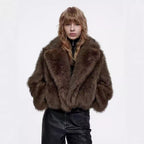 Women's Elegant Faux Fur Jacket