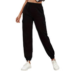 Women's Cargo Pants with Elastic Waist and Practical Pockets