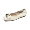 Women's Ballet Flats with Decorative Buckle and Comfortable Interior
