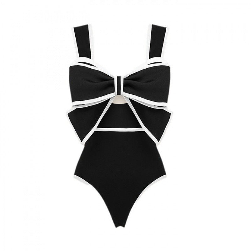 Women's Swimsuit with Fashionable Arch Design and Matching Skirt