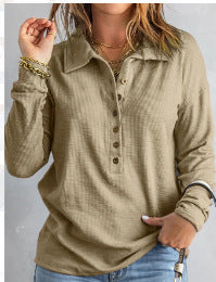 Women's Long-Sleeve Textured Shirt